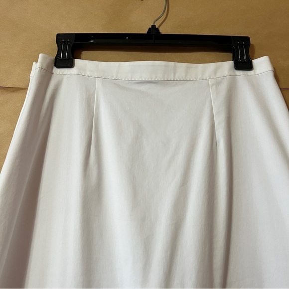 Robert Rodriguez | NWT Kuba Embroidered Midi Skirt Tiered Mesh White Size 10 - Picture 11 of 14